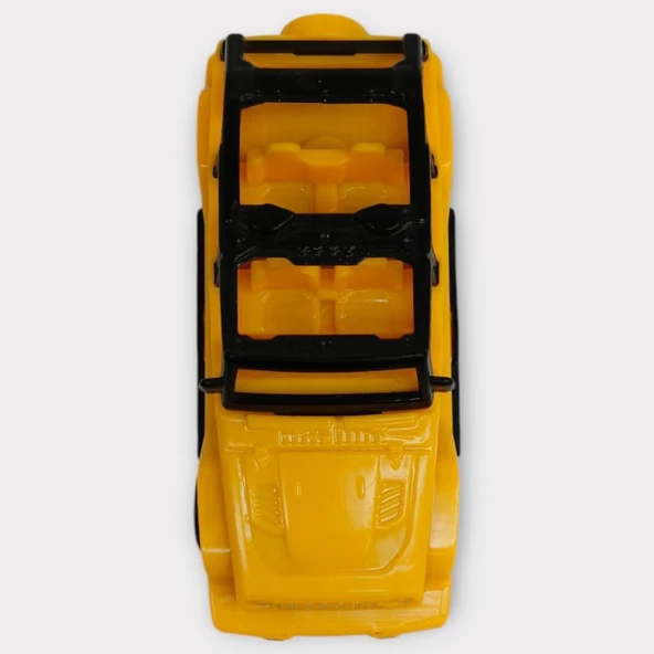 Çek Bırak Arabalar 10 Cm - Sarı Jeep - Resim 5