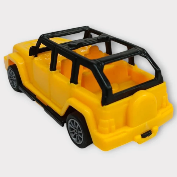 Çek Bırak Arabalar 10 Cm - Sarı Jeep - Resim 3