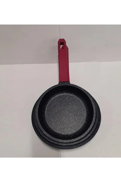 Gülsan Elit Döküm Tava Set 18-20-22 Cm - Resim 2