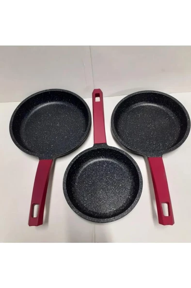 Gülsan Elit Döküm Tava Set 18-20-22 Cm - Resim 3