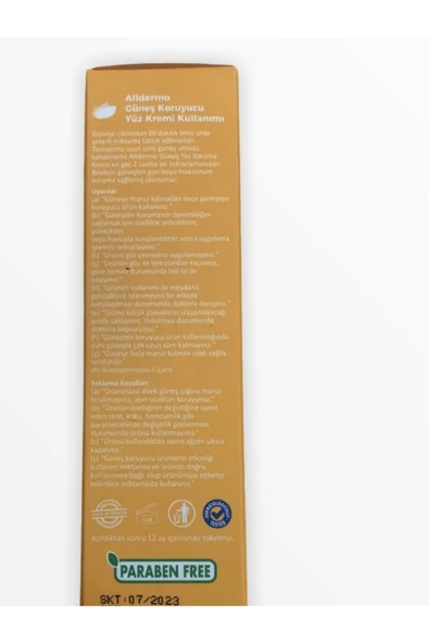 Alldermo Spf50+ Güneş Kremi 75ml - Resim 2