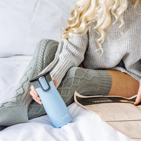 Contigo Westloop Autoseal Termos Bardak 470ML - Açık Mavi - Resim 5