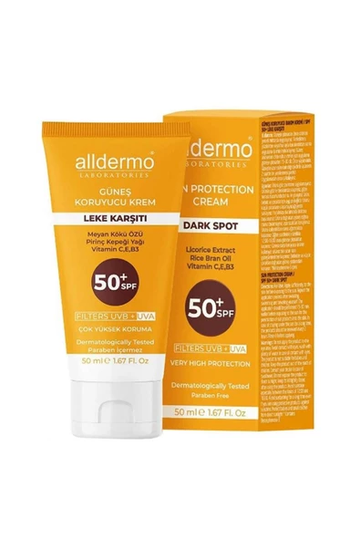 Alldermo Spf50+ Leke Karşıtı Krem 50 ml ürün görseli 1