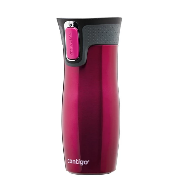 Contigo Westloop Autoseal Termos Bardak 470ML - Pembe - Resim 2