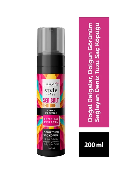 Style Guide Deniz Tuzu Doğal Dalga Sağlayan Şekillendirici Saç Köpüğü - Vegan - 200 ml ürün görseli 1