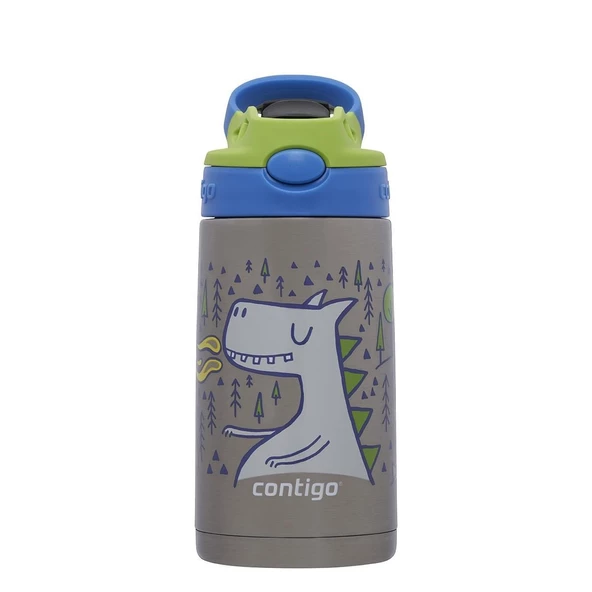 Contigo Gizmo Dragon Çelik Çocuk Suluğu 420ML - Mavi ürün görseli 1