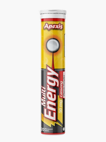 Apexis Multi Enerji 50 mg 20 Efervesan Tablet ürün görseli 1