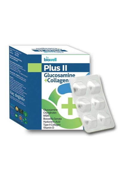 Biowell Plus II Glucosamine + Collagen 60 Kapsül ürün görseli 1