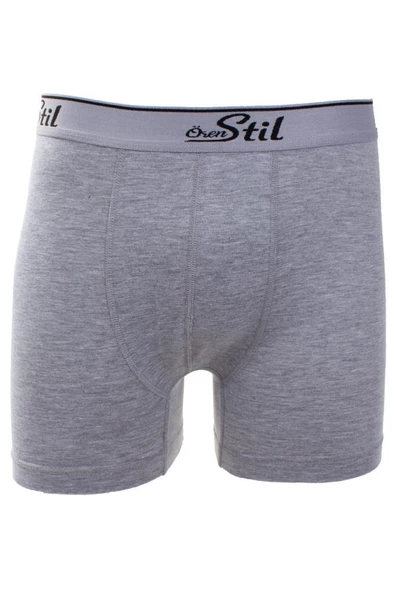 Ören Stil 44-8032 Gri 3'lü Paket Erkek Pamuklu Likralı Boxer ürün görseli 1