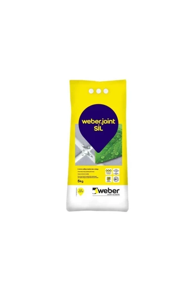 WEBER JOİNTSİL DERZ DOLGUSU 5 KG KÜL GRİ 439 ürün görseli 1