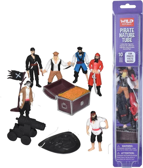 Wild Republic Pirate Nature Tube 10 pcs. 12891 ürün görseli 1