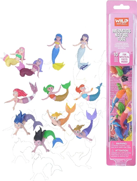 Wild Republic Mermaids Nature Tube 10 pcs. 20857 ürün görseli 1