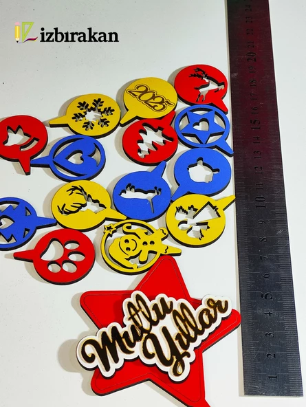 Mini Süslü Spiral Yılbaşı Ağacı 30cm - Resim 8
