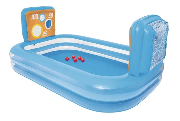 Bestway 54170 Büyük Boy Şişme Şut Oyunu Havuzu, Topları ile (237 x 152 x 94 cm) ürün görseli 1