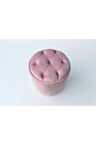 CARBONE DESİN Puf Bench ,Puffy,Ayak Ucu Puf ,Ayak,Yuvarlak Puf- Makyaj Masası Pufu ürün görseli 1