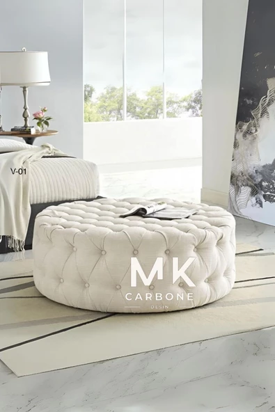 CARBONE Puf Bench ,Puffy ,Puf Tedy Kumas ,Ayak Ucu Puf ,Ayak ,Orta Sehpa ürün görseli 1
