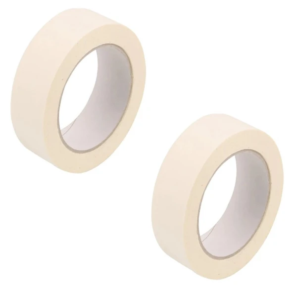 2 Adet Maskeleme Bandı Boya Bandı 24mm X 25m  Kağıt Bant ürün görseli 1