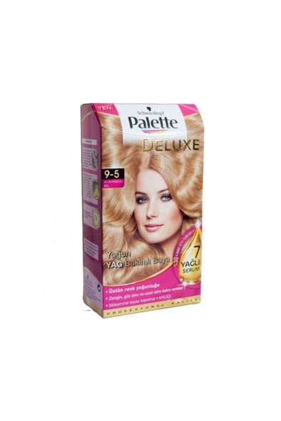 PALETTE DELUXE KİT SAÇ BOYASI 9-5 ALTIN PIRILTIL BAL ürün görseli 1