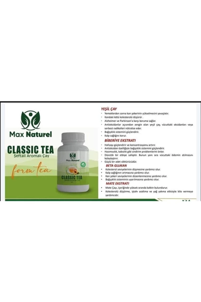 MAX NATURAL ŞEFTALİ AROMALI ÇAY - Resim 2