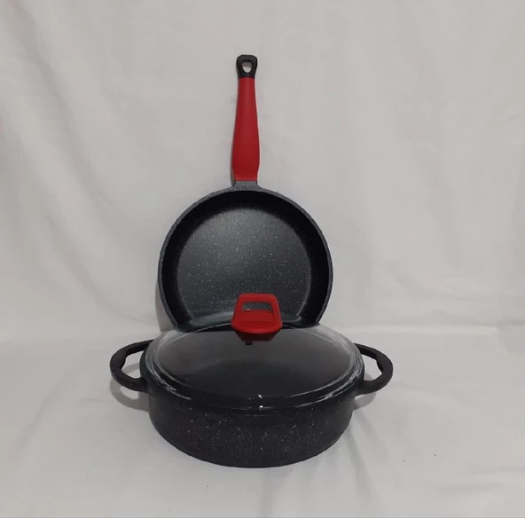 Gülsan 3 Parça Döküm Granit Set 26Cm - Resim 3