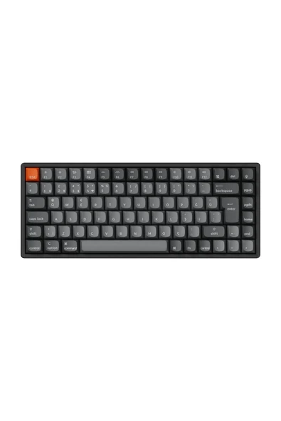 Keychron K2 Max %75 RGB Türkçe Red Switch Kablosuz Alüminyum Çerçeve Karbon Siyah Mekanik Klavye ürün görseli 1