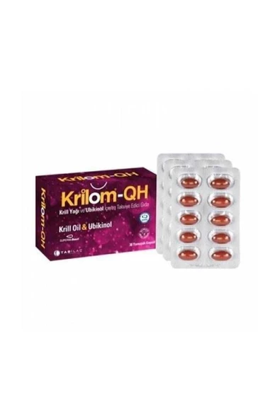 Krilom Qh Krill Oil Ve Ubikinol 30 Kapsül 8680133000515 ürün görseli 1