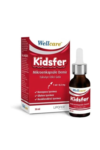 Wellcare Kidsfer Mikroenkapsule Demir Damla 30 ml ürün görseli 1