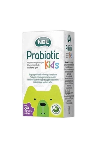 NBL Probiotic Kids 30 Çiğneme Tableti ürün görseli 1