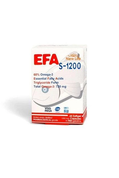 New Life Efa S-1200 Omega3 45 Kapsül ürün görseli 1