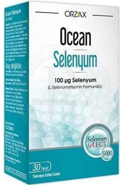 Ocean Orzax Selenyum 100mcg 30 Tablet ürün görseli 1