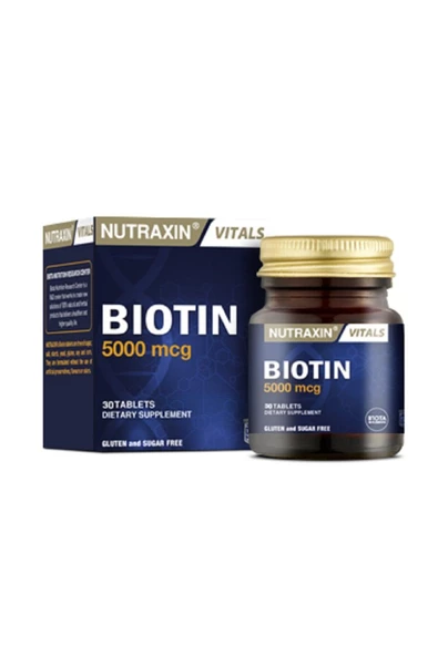 Nutraxin Biotin 5000 Mcg 30 Tablet ürün görseli 1