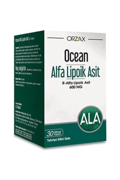 Ocean Alfa Lipoik Asit 600 Mg 30 Kapsül ürün görseli 1