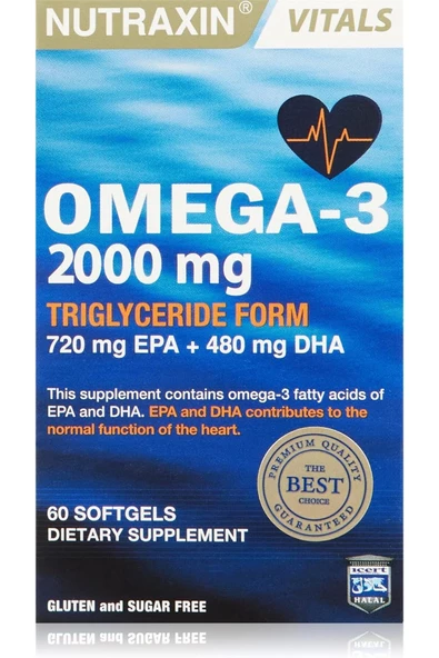 Nutraxin Omega3 2000mg 60 Tablet ürün görseli 1