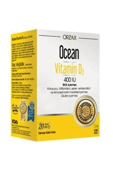Ocean Orzax Vitamin D3 400ıu Sprey 20ml ürün görseli 1