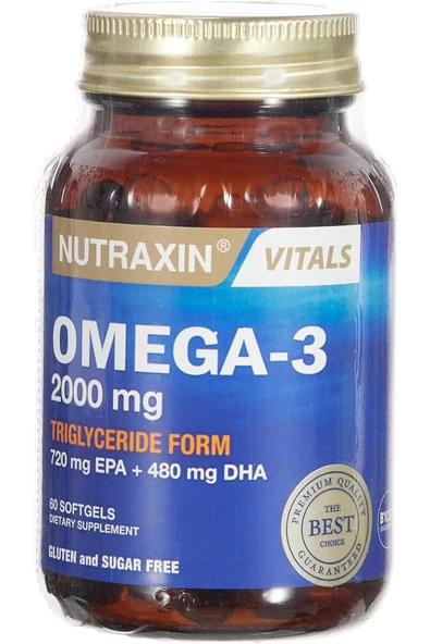 Nutraxin Omega3 2000mg 60 Tablet - Resim 2