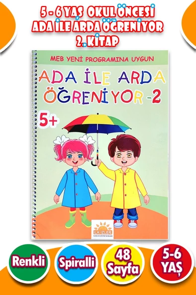 Ada ile Arda Öğreniyor Seti 2. Kitap - 48 Sayfa ürün görseli 1