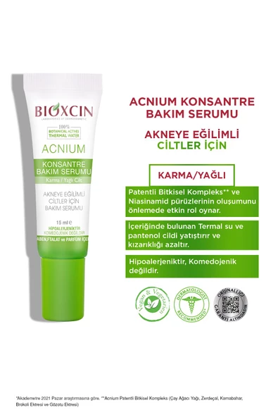 Bioxcin Acnium Konsantre Bakım Serumu 15 ml - Resim 3