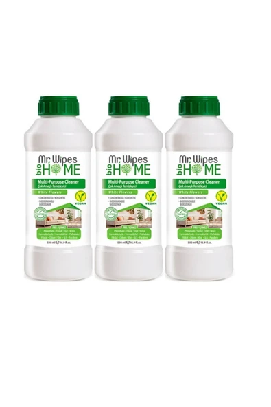 FARMASİ 3 ADET FARMASI MR WIPES KONSANTRE ÇOK AMAÇLI TEMİZLEYİCİ BEYAZ ÇİÇEK KOKULU 500 ML ürün görseli 1