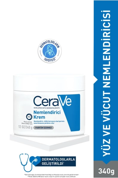 CeraVe Nemlendirici Krem Yüz & Vücut 340 gr ürün görseli 1