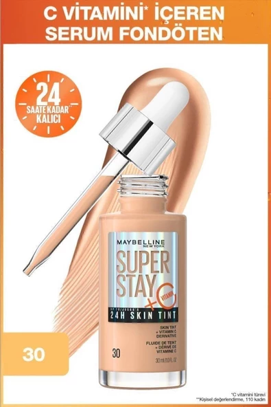 MAYBELLİNE NEW YORK SUPER STAY SKİN TİNT FONDÖTEN - 30 ürün görseli 1