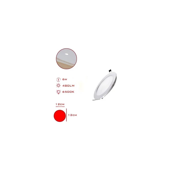 LEVA LED PANEL YUVARLAK SLIM SIVA ALTI 15W BEYAZ I ürün görseli 1