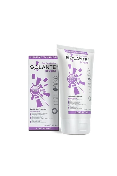 Solante Pregna Spf 50 Güneş Koruyucu Losyon 150 ml ürün görseli 1