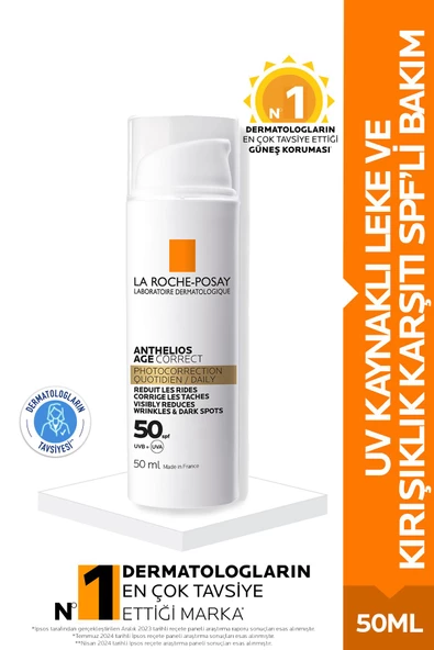 La Roche-Posay Anthelios Age Correct 50 ml 50 Faktör Güneş Kremi ürün görseli 1