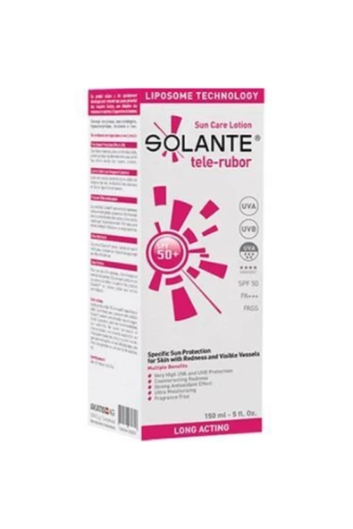Solante Tele-rubor Losyon Spf50 150 Ml 8699278060285 ürün görseli 1