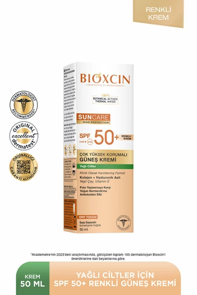 Bioxcin Sun Care Yağlı Ciltler Için Güneş Kremi Spf 50 50 ml - Renkli ürün görseli 1