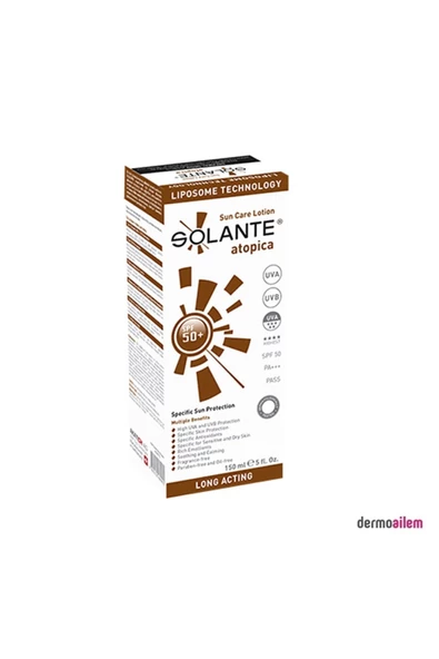 Solante Atopica Güneş Koruyucu Losyon Spf 50 Faktör 150 ml Atopik Ciltler ürün görseli 1