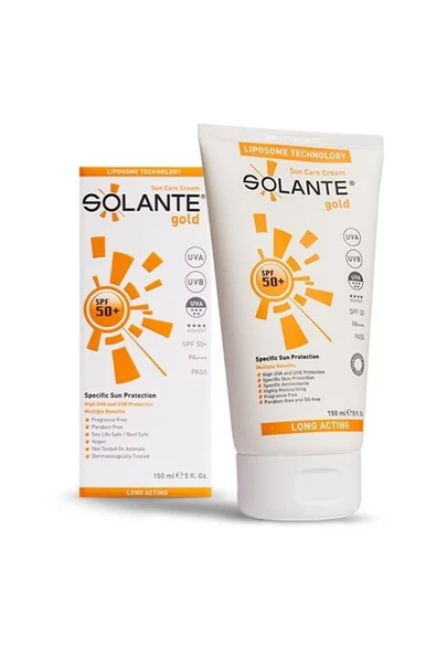 Solante Güneş Losyonu Gold Adult Spf 50 Faktör 150 ml ürün görseli 1