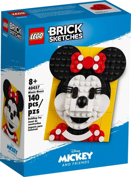LEGO 40457 Brick Sketches Minnie Mouse ürün görseli 1
