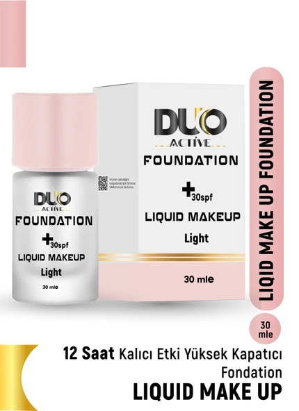 Spf 30 Ligunid Makeup Foundation Light - Resim 5