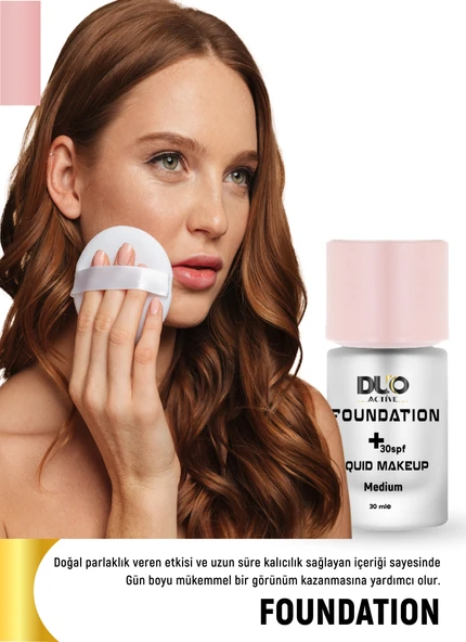 Spf 30 Ligunid Makeup Foundation Light - Resim 4